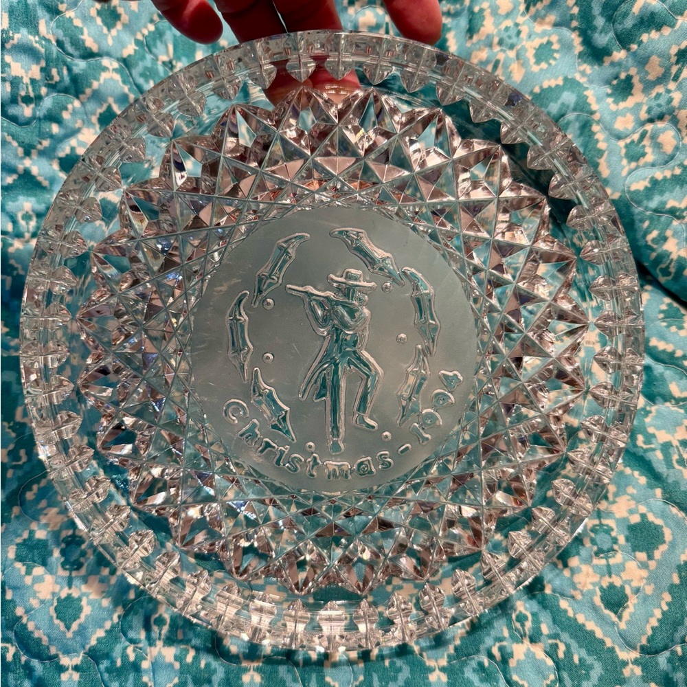 Waterford Crystal Christmas Plate- 1994 edition